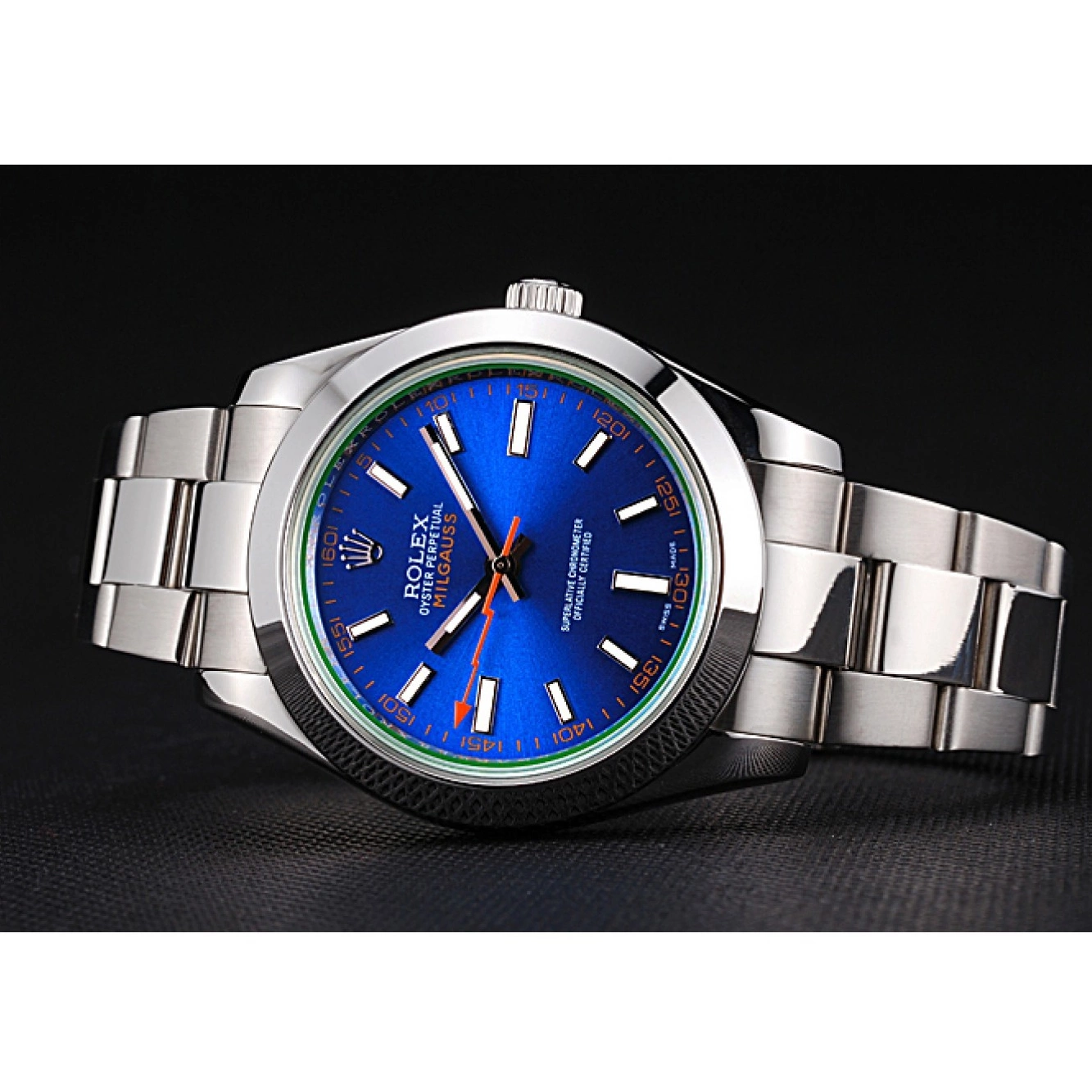 Good Copy Rolex Watches Rolex Dial 622838 And Milgauss Blue Steel Case Stainless Bezel 0527